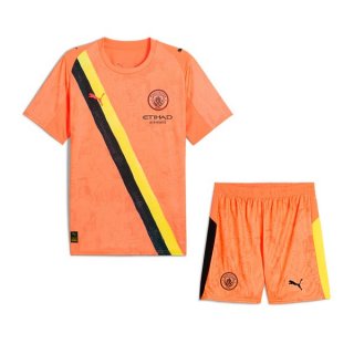 Maillot Manchester City KidSuper Enfant 2025-26 Orange Maillot Manchester City KidSuper Enfant 2025-26 Orange
