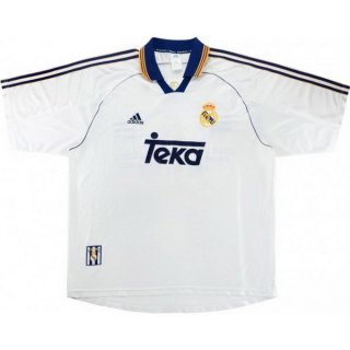 Thailande Maillot Real Madrid 1ª Retro 1999 2000 Blanc