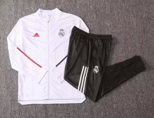 Survetement Real Madrid 2020-21 Blanc Gris Rouge