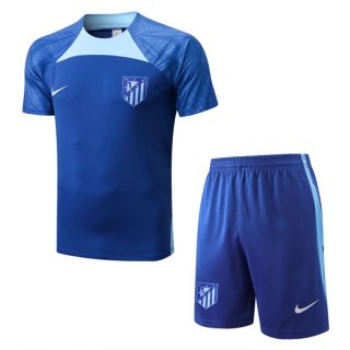 Maillot Entrainement Atletico Madrid Ensemble Complet 2022-23 Bleu