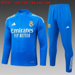 Enfant Sweatshirt Real Madrid 2025-26 Bleu 6 Enfant Sweatshirt Real Madrid 2025-26 Bleu 6