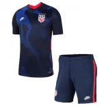 Maillot États-Unis 2ª Enfant 2020 Bleu