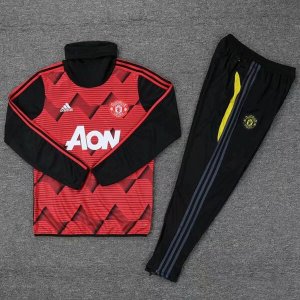 Survetement Manchester United 2019-20 Rouge Jaune Noir