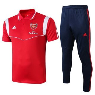 Polo Arsenal Conjunto Complet 2019-20 Rouge Blanc