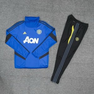 Survetement Manchester United 2019-20 Bleu Noir Jaune