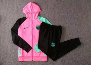 Sweat Shirt Capuche Barcelone 2020-21 Rose Vert