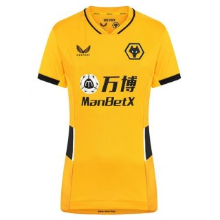 Maillot Wolves 1ª Femme 2021-22 Jaune