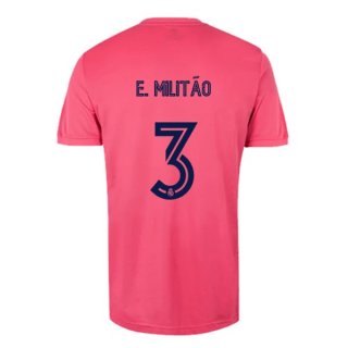 Maillot Real Madrid 2ª NO.3 E. Militão 2020-21 Rose