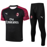 Entrainement AC Milan Conjunto Complet 2019-20 Noir Blanc Rouge