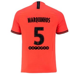 Maillot Paris Saint Germain NO.5 Marquinhos 2ª 2019-20 Orange