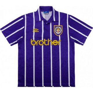 Thailande Maillot Manchester City 2ª Retro 1993 1994 Purpura