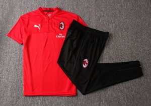Polo Conjunto Complet AC Milan 2019-20 Rouge Noir
