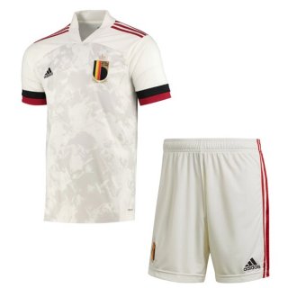 Maillot Belgique 2ª Enfant 2020 Blanc