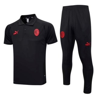 Polo AC Milan Ensemble Complet 2023-24 Noir 2 Polo AC Milan Ensemble Complet 2023-24 Noir 2