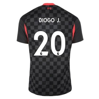 Maillot Liverpool NO.20 Diogo Jota 3ª 2020-21 Noir