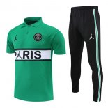 Polo Paris Saint Germain Ensemble Complet 2022-23 Vert