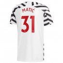 Maillot Manchester United NO.31 Matic 3ª 2020-21 Blanc