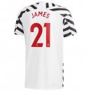 Maillot Manchester United NO.21 James 3ª 2020-21 Blanc