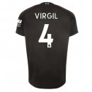 Maillot Liverpool NO.4 Virgil 3ª 2019-20 Noir