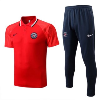 Polo PSG Ensemble Complet 2022-23 Rouge