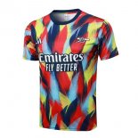 Maillot Entrainement Arsenal 2025-26 Bleu Rouge 3