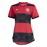 Maillot Flamengo 1ª Femme 2021-22 Rouge Noir