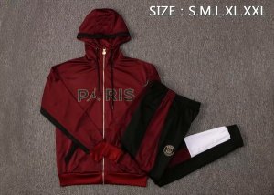 Sweat Shirt Capuche Paris Saint Germain 2021-22 Bordeaux Noir