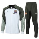 Survetement Barcelone 2024 Blanc Gris