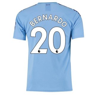 Maillot Manchester City NO.20 Bernardo 1ª 2019-20 Bleu