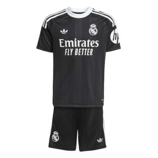 Maillot Real Madrid Gardien Enfant 2025-26 Noir Maillot Real Madrid Gardien Enfant 2025-26 Noir