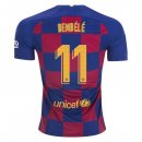 Maillot Barcelone NO.11 O.Dembele 1ª 2019-20 Bleu Rouge