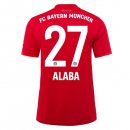 Maillot Bayern Munich NO.27 Alaba 1ª 2019-20 Rouge