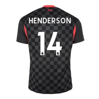 Maillot Liverpool NO.14 Henderson 3ª 2020-21 Noir Maillot Liverpool NO.14 Henderson 3ª 2020-21 Noir