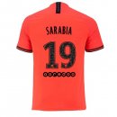 Maillot Paris Saint Germain NO.19 Sarabia 2ª 2019-20 Orange