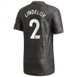 Maillot Manchester United NO.2 Lindelof 2ª 2020-21 Noir