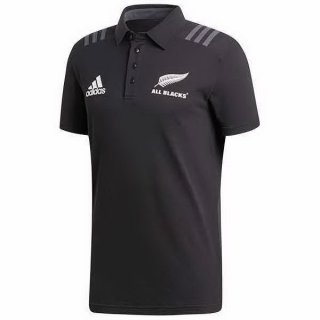 Thailande Maillot All Blacks Polo 2018 Noir