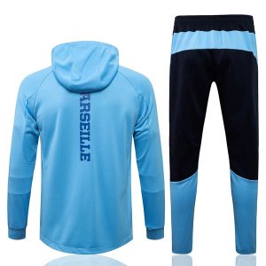 Sweat Shirt Capuche Ensemble Complet Marseille 2022-23 Bleu