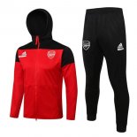 Sweat Shirt Capuche Ensemble Complet Arsenal 2022-23 Rouge