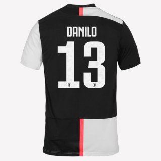 Maillot Juventus NO.13 Danilo 1ª 2019-20 Blanc Noir Maillot Juventus NO.13 Danilo 1ª 2019-20 Blanc Noir