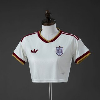 Maillot Espagne 2ª Crop Top Style Femme 2026