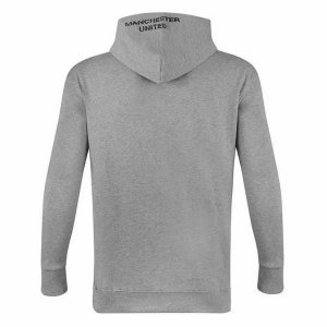 Sweat Shirt Capuche Manchester United 2020-21 Gris