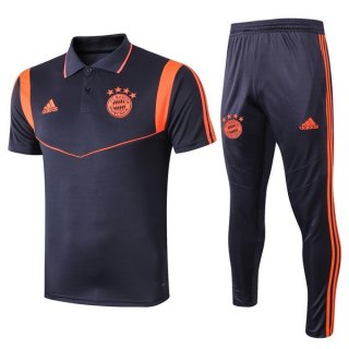 Polo Conjunto Complet Bayern Munich 2019-20 Bleu Orange