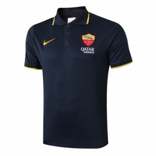 Polo AS Roma 2019-20 Noir Jaune