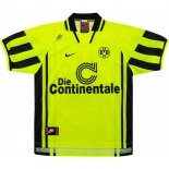 Thailande Maillot Borussia Dortmund 1ª Retro 1996 1997 Jaune