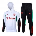 Sweat Shirt Capuche Manchester United 2024 Blanc 2