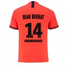 Maillot Paris Saint Germain NO.14 Juan Bernat 2ª 2019-20 Orange