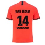 Maillot Paris Saint Germain NO.14 Juan Bernat 2ª 2019-20 Orange Maillot Paris Saint Germain NO.14 Juan Bernat 2ª 2019-20 Orange