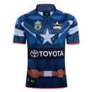 Thailande Maillot Cowboys Capitan America Bleu