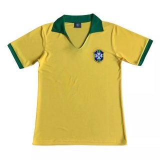 Thailande Maillot Brésil 1ª Retro 1957 Jaune