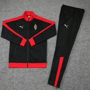 Survetement AC Milan 2019-20 Noir Rouge Jaune